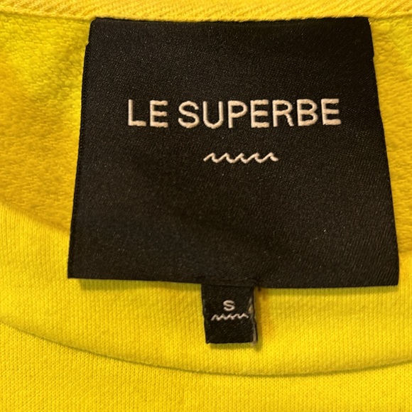 Le Superbe lemon yellow sweatshirt pull over size S from Nordstroms - Picture 4 of 4